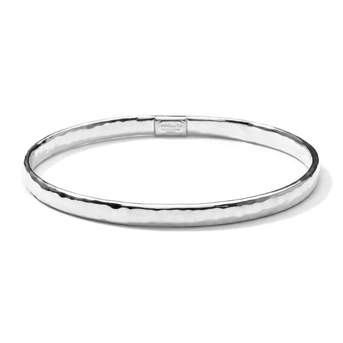 Bracelets Ippolita Ippolita Sterling Classico Flat Hammered Bangle Bracelet