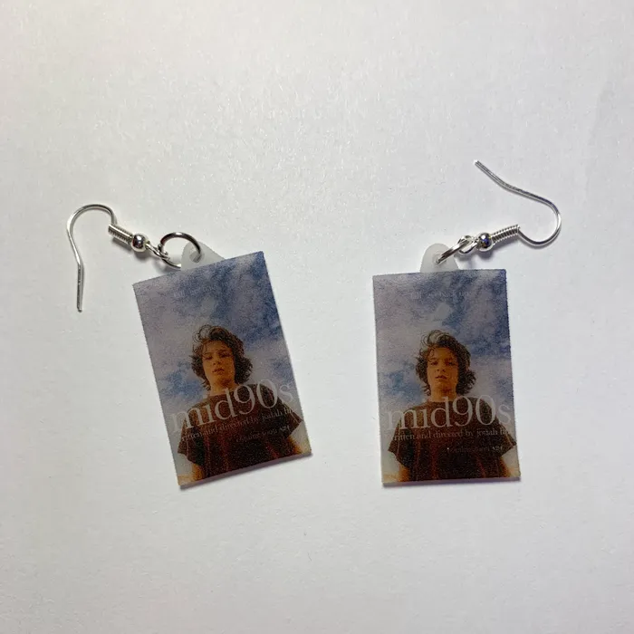 Earrings Mid 90s Movie Poster Handmade Earrings Sam Makes Things