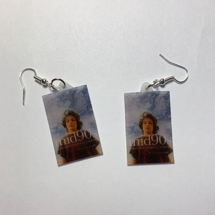 Earrings Mid 90s Movie Poster Handmade Earrings Sam Makes Things