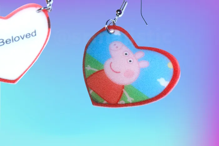 Earrings Sam Makes Things READY TO SHIP My Beloved Character Locket Hearts 2D detailed Handmade Earrings Earrings Sam Makes Things READY TO SHIP My Beloved Character Locket Hearts 2D detailed Handmade Earrings