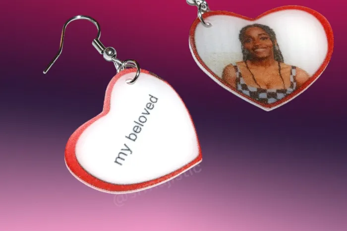 Earrings Sam Makes Things READY TO SHIP My Beloved Character Locket Hearts 2D detailed Handmade Earrings Earrings Sam Makes Things READY TO SHIP My Beloved Character Locket Hearts 2D detailed Handmade Earrings