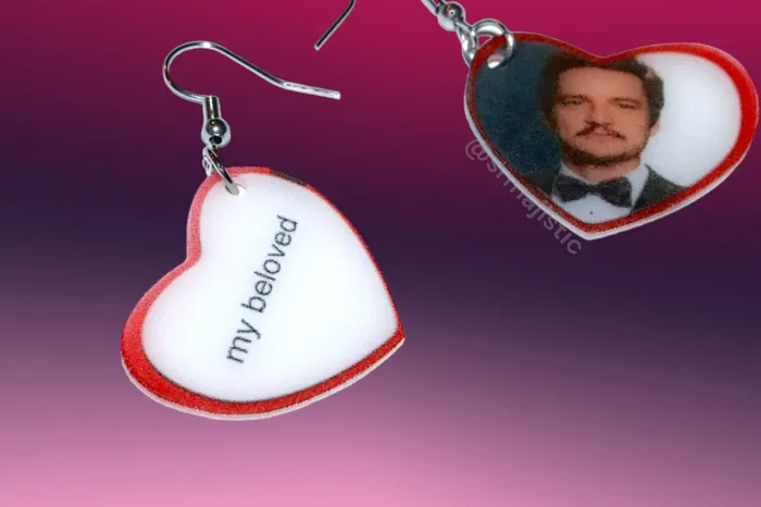 Earrings Sam Makes Things READY TO SHIP My Beloved Character Locket Hearts 2D detailed Handmade Earrings Earrings Sam Makes Things READY TO SHIP My Beloved Character Locket Hearts 2D detailed Handmade Earrings