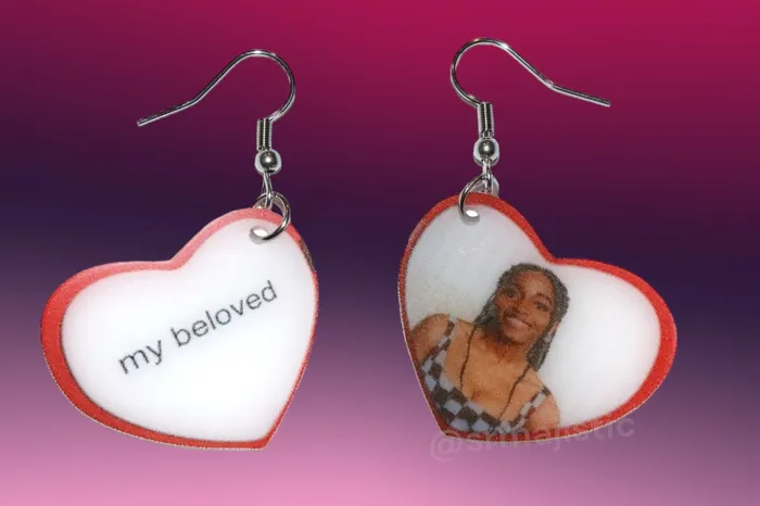 Earrings Sam Makes Things READY TO SHIP My Beloved Character Locket Hearts 2D detailed Handmade Earrings Earrings Sam Makes Things READY TO SHIP My Beloved Character Locket Hearts 2D detailed Handmade Earrings
