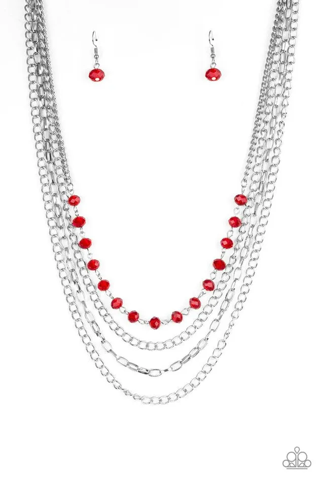 Necklaces Paparazzi Jewelry Paparazzi Necklace Extravagant Elegance Red