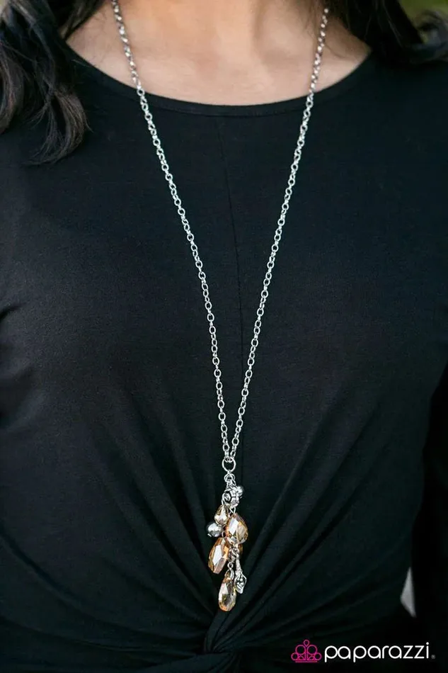 Necklaces Paparazzi Jewelry Paparazzi Necklace Fleur De Garden Brown