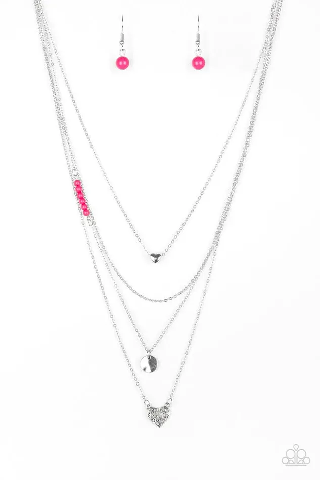 Necklaces Paparazzi Jewelry Paparazzi Necklace Gypsy Heart Pink