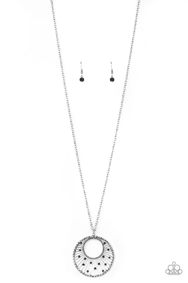 Necklaces Paparazzi Necklace Urban Illumination Silver Paparazzi Jewelry