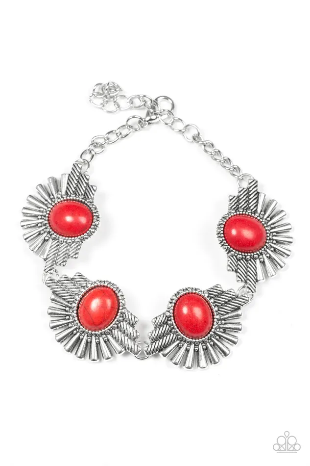 Paparazzi Bracelet Desert Marvel Red Paparazzi Jewelry Bracelets