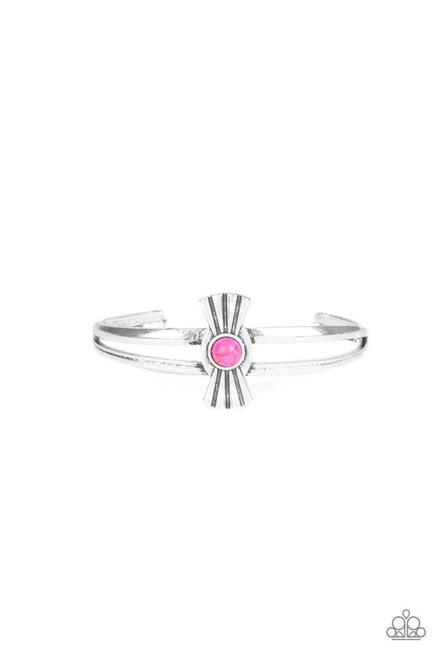 Paparazzi Jewelry Bracelets Paparazzi Bracelet Adobe Sunset Pink