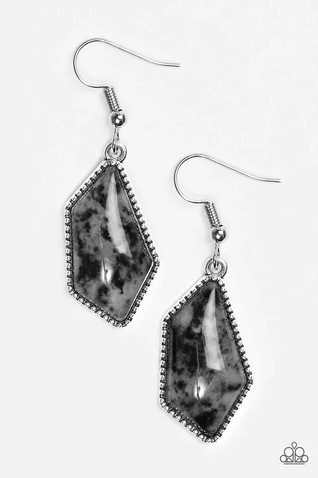 Paparazzi Jewelry Earrings Paparazzi Earring Eye Of The Tigress Black