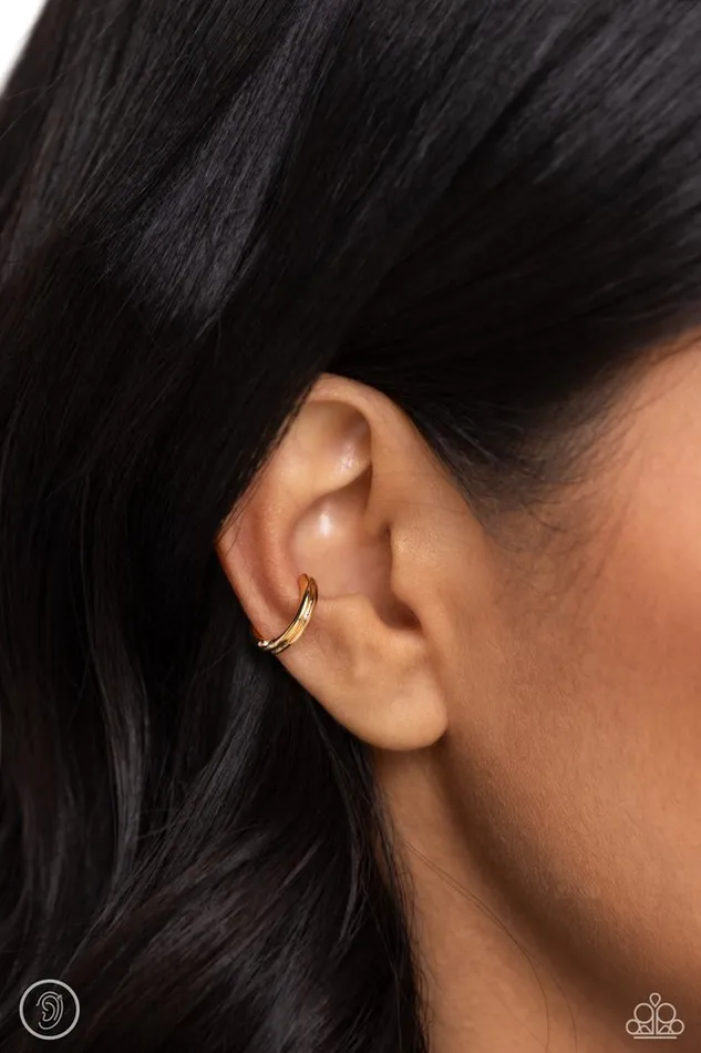 Paparazzi Jewelry Earrings Paparazzi Earring Linear Legacy Gold