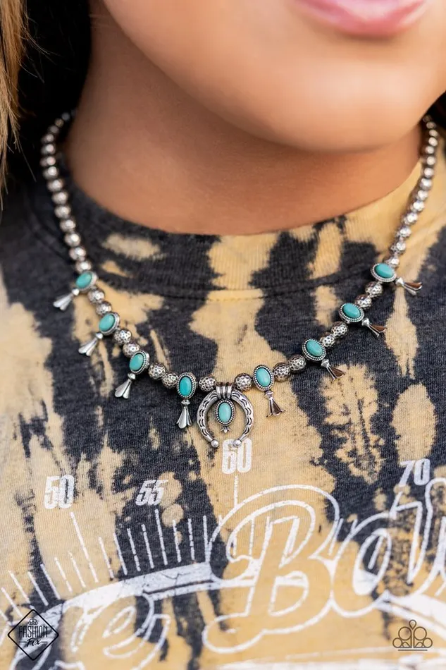 Paparazzi Jewelry Necklaces Paparazzi Necklace Luck Of The West Blue