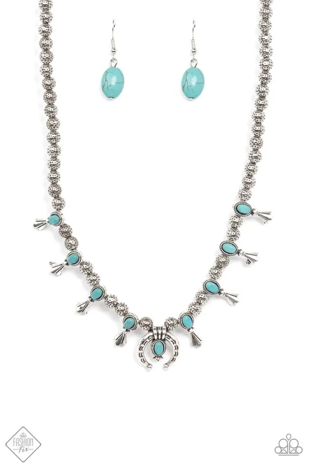 Paparazzi Jewelry Necklaces Paparazzi Necklace Luck Of The West Blue Paparazzi Jewelry Necklaces Paparazzi Necklace Luck Of The West Blue