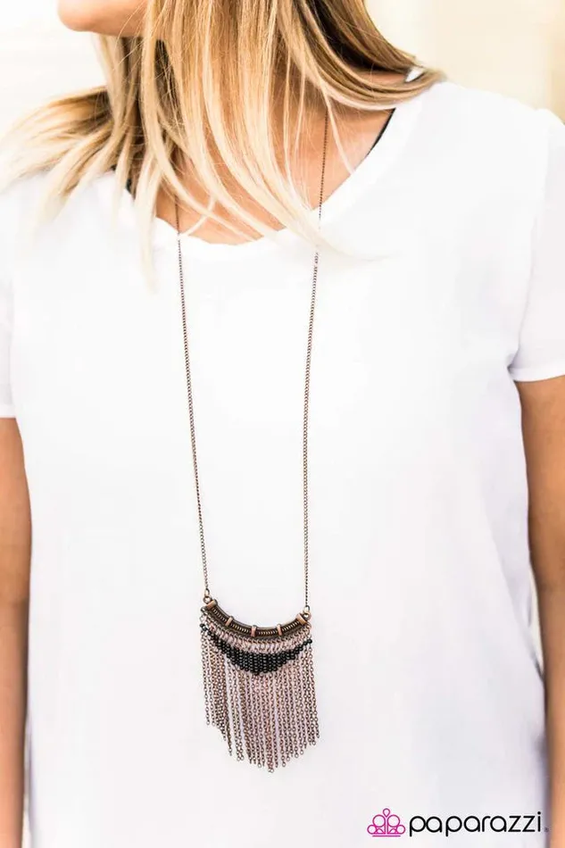 Paparazzi Jewelry Paparazzi Necklace Down In The Valley Copper Necklaces