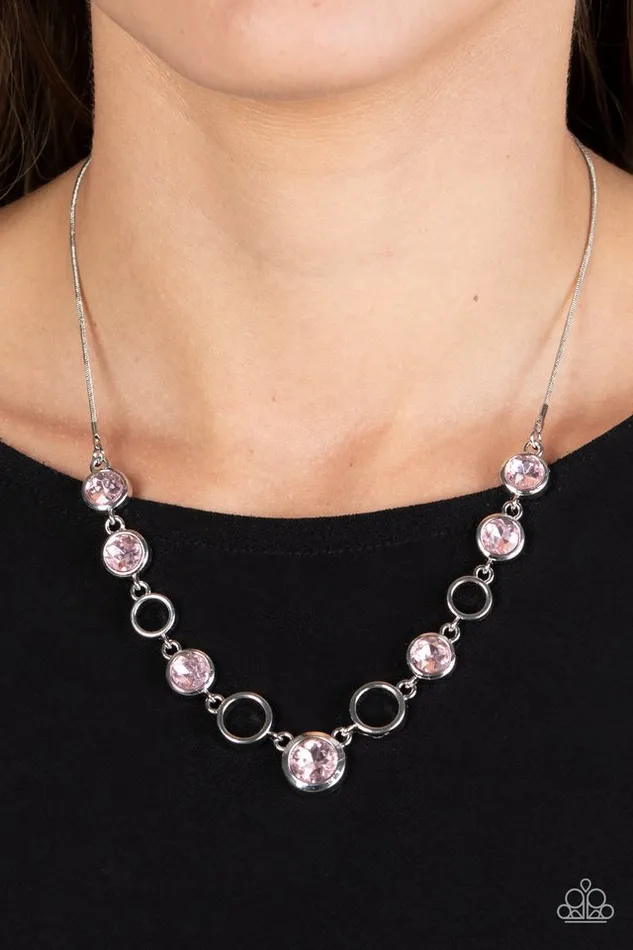 Paparazzi Necklace Elegantly Elite Pink Paparazzi Jewelry Necklaces