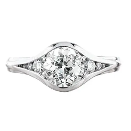HarryChadEntcom Rings Womens Old Mine Cut Round Natural Earth Mined Diamond Ring Split Shank 125 Carats HarryChadEntcom Rings Womens Old Mine Cut Round Natural Earth Mined Diamond Ring Split Shank 125 Carats