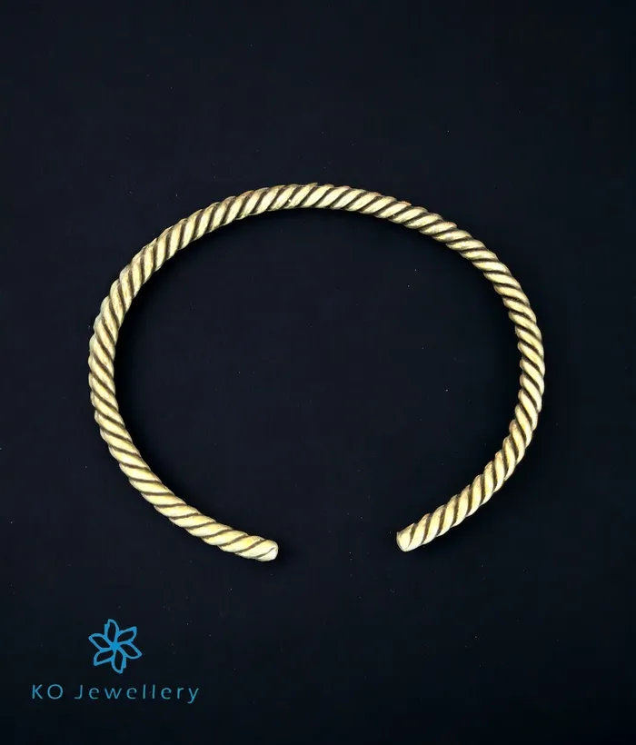 Imported Bracelets The Twister Silver Open Bracelet