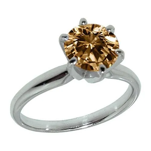 Rings 225 Ct Solitaire Champagne Natural Earth Mined Diamond Jewelry Gemstone Ring GB Rings 225 Ct Solitaire Champagne Natural Earth Mined Diamond Jewelry Gemstone Ring GB