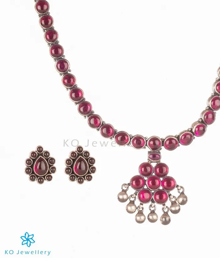 The Alaktha Addige Silver NecklaceOxidised Silversmith Necklaces