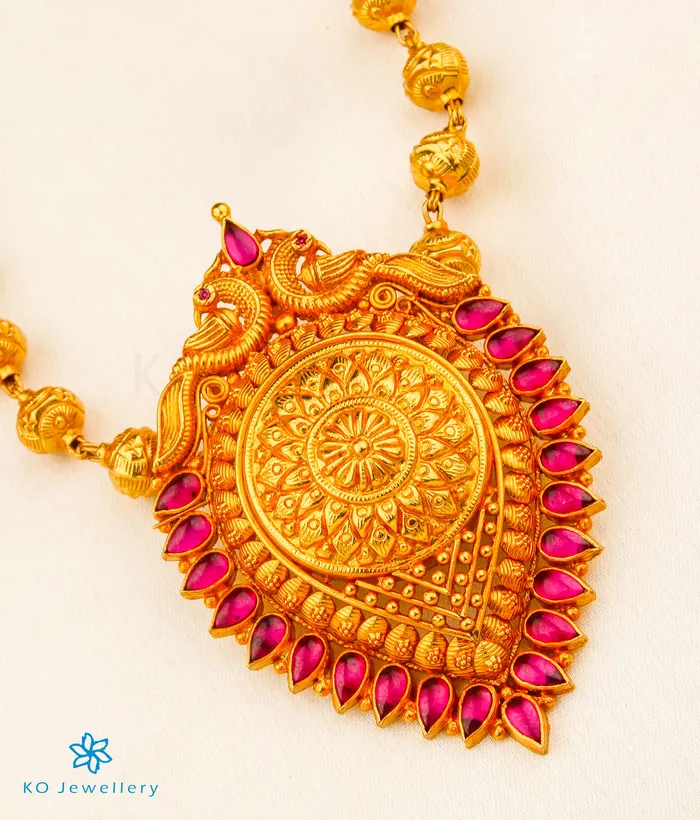 The Vyoma Silver Mohanmala Kemp Necklace Silversmith Necklaces