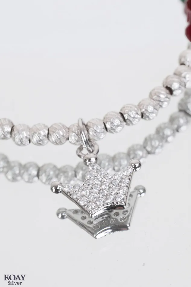Colored Crown Bracelet KOAY Silver Store Bracelets Colored Crown Bracelet KOAY Silver Store Bracelets