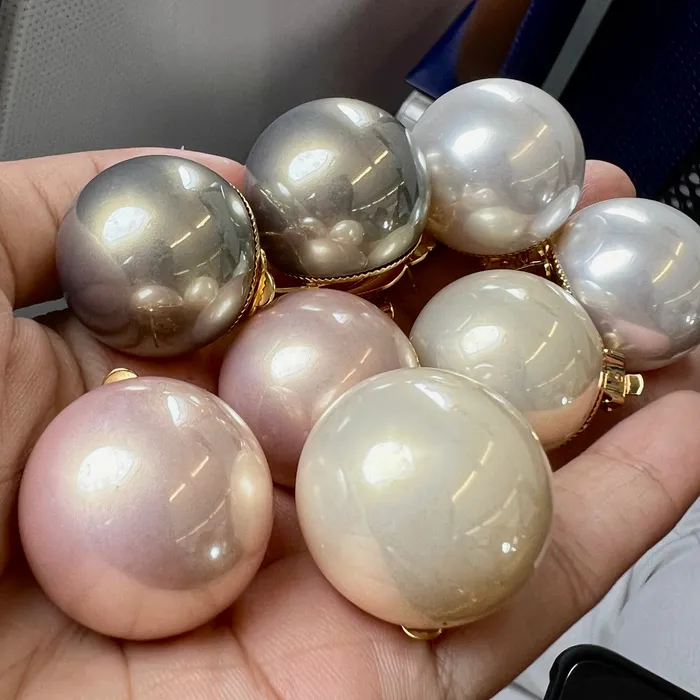 Earrings Upakarna Statement Pearl Ball Earrings