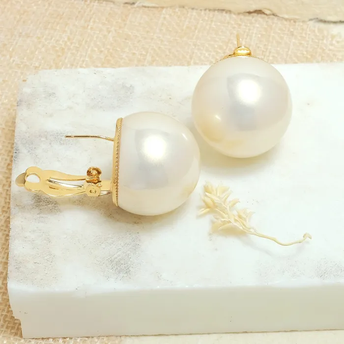 Earrings Upakarna Statement Pearl Ball Earrings