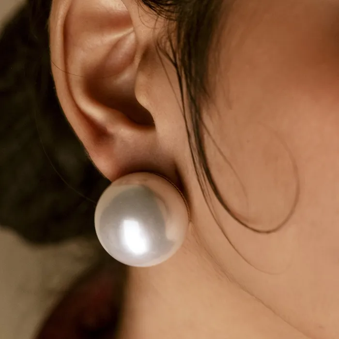 Earrings Upakarna Statement Pearl Ball Earrings