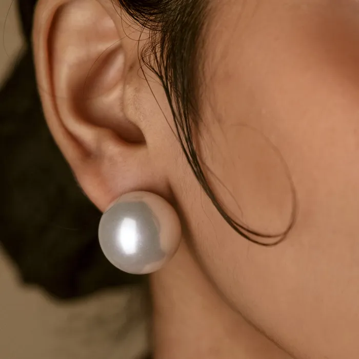 Earrings Upakarna Statement Pearl Ball Earrings