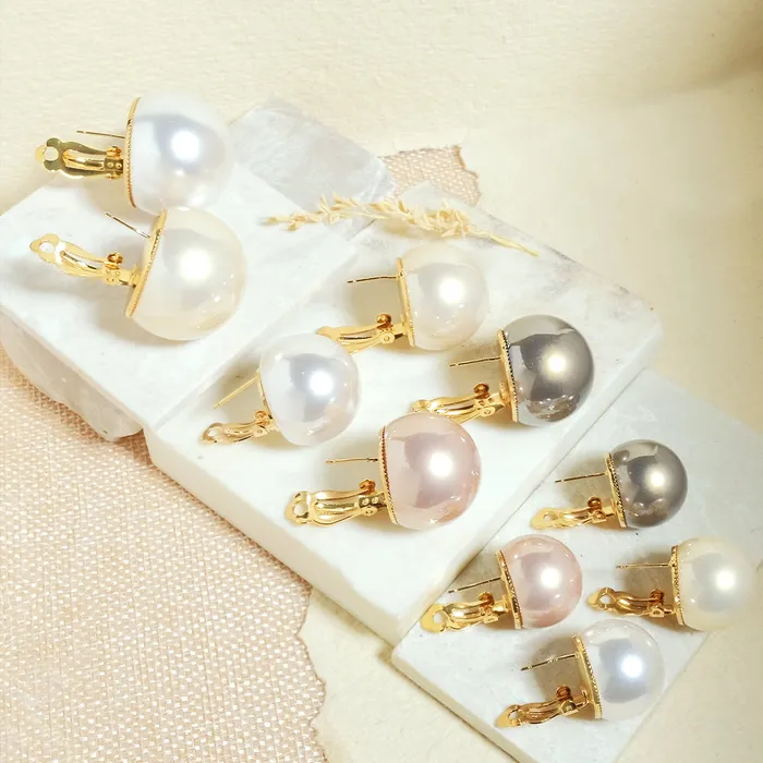 Earrings Upakarna Statement Pearl Ball Earrings