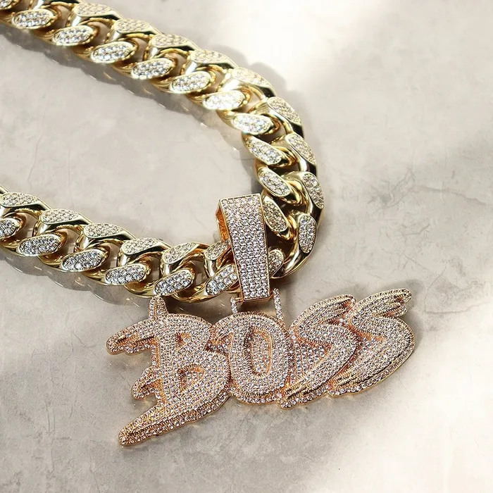 EMPIRE Necklaces CUSTOM PAVED NAME NECKLACE