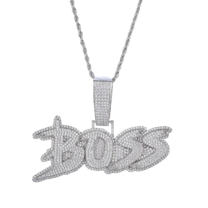 EMPIRE Necklaces CUSTOM PAVED NAME NECKLACE