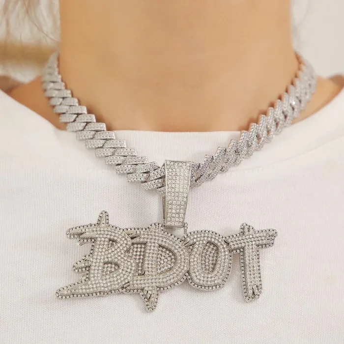 EMPIRE Necklaces CUSTOM PAVED NAME NECKLACE