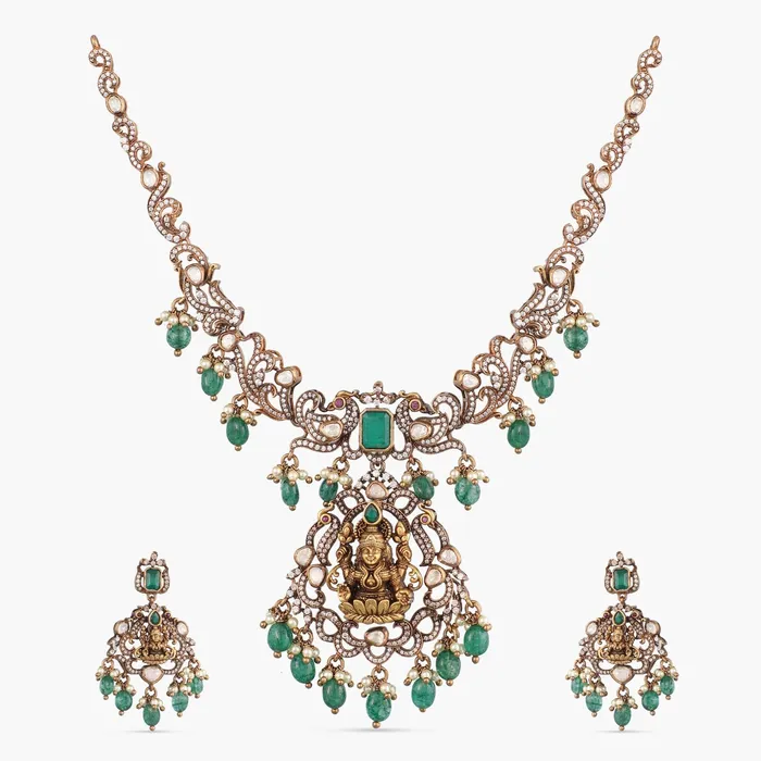 SILVER Necklaces Parama Moissanite Silver Necklace Set