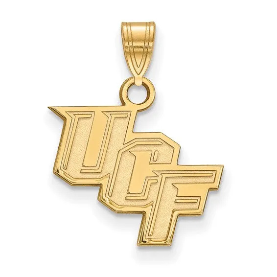 Sterling Silver Goldplated LogoArt University of Central Florida UCF Small Pendant International Diamond Center Necklaces Sterling Silver Goldplated LogoArt University of Central Florida UCF Small Pendant International Diamond Center Necklaces