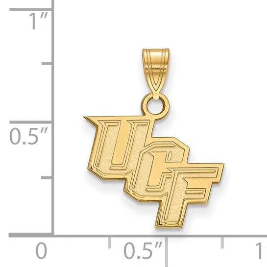 Sterling Silver Goldplated LogoArt University of Central Florida UCF Small Pendant International Diamond Center Necklaces Sterling Silver Goldplated LogoArt University of Central Florida UCF Small Pendant International Diamond Center Necklaces