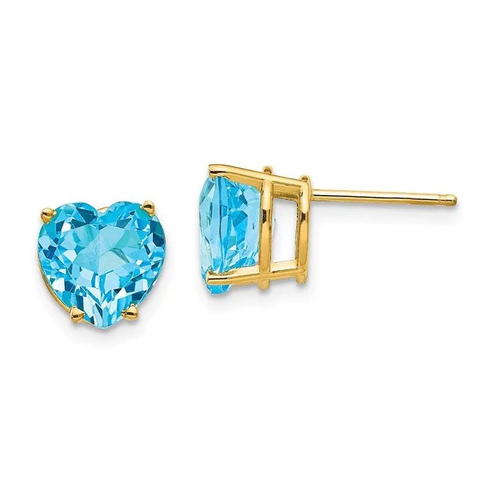 14k 8mm Heart Earring Mountings No Stones Included No Backs Jewelry Earrings 14k 8mm Heart Earring Mountings No Stones Included No Backs Jewelry Earrings