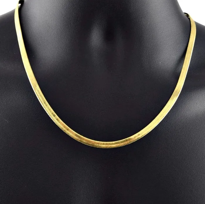 14K Gold Plated Herringbone Chain Necklace 20 x 5mm Bling Cartel Admin Necklaces 14K Gold Plated Herringbone Chain Necklace 20 x 5mm Bling Cartel Admin Necklaces