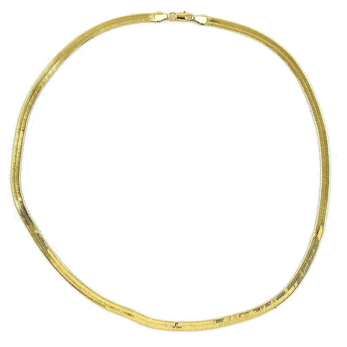 14K Gold Plated Herringbone Chain Necklace 20 x 5mm Bling Cartel Admin Necklaces 14K Gold Plated Herringbone Chain Necklace 20 x 5mm Bling Cartel Admin Necklaces