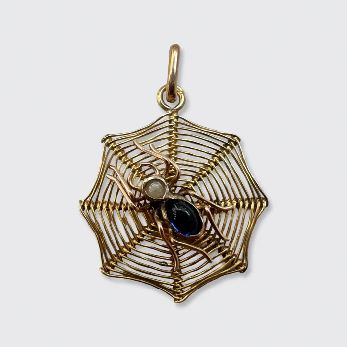 21stfinds Art Deco Lucky Spider Web Pendant Necklaces 21stfinds Art Deco Lucky Spider Web Pendant Necklaces