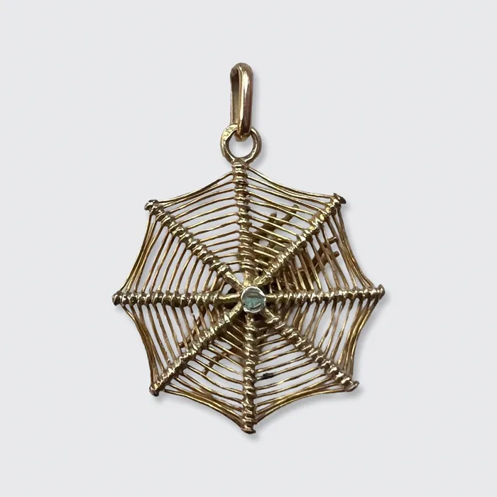 21stfinds Art Deco Lucky Spider Web Pendant Necklaces 21stfinds Art Deco Lucky Spider Web Pendant Necklaces