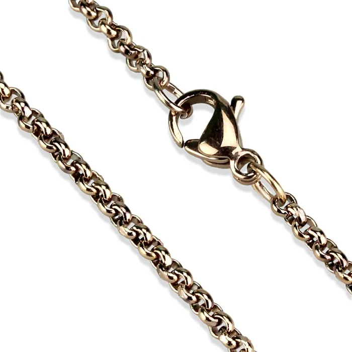 Alamode Bracelets TK2425R IP Rose GoldIon Plating Stainless Steel Chain with No Stone