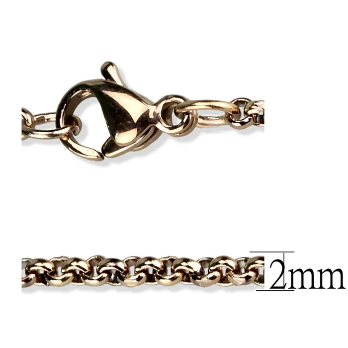 Alamode Bracelets TK2425R IP Rose GoldIon Plating Stainless Steel Chain with No Stone
