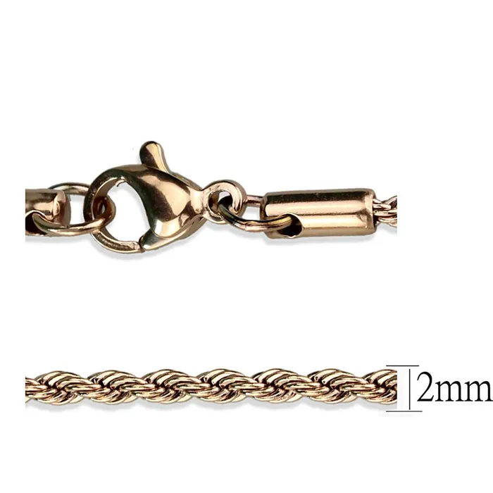 Alamode Bracelets TK2426R IP Rose GoldIon Plating Stainless Steel Chain with No Stone