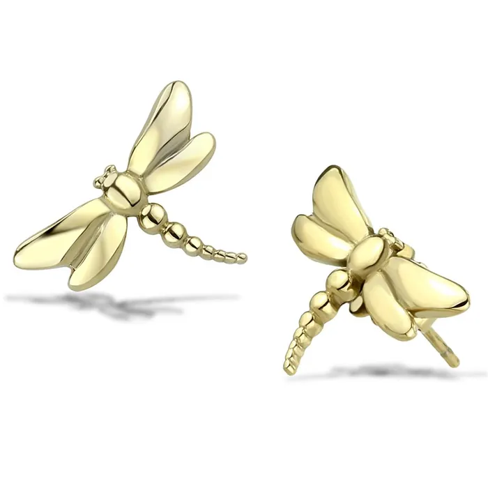 Alamode Earrings TK3491 IP GoldIon Plating Stainless Steel Earrings with No Stone Alamode Earrings TK3491 IP GoldIon Plating Stainless Steel Earrings with No Stone