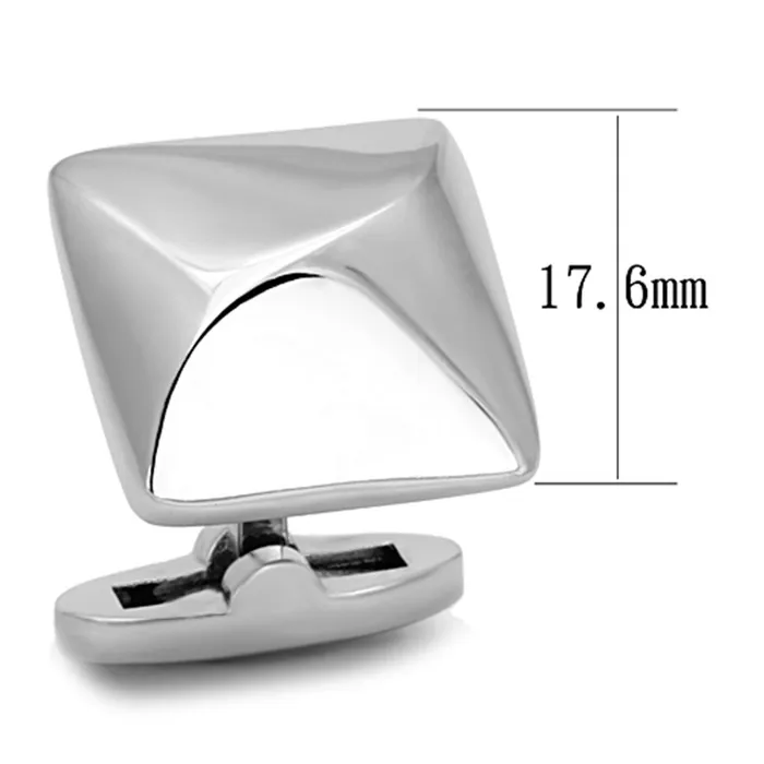 Alamode TK1247 High polished no plating Stainless Steel Cufflink with No Stone Bracelets