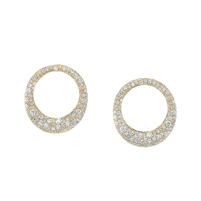 anitako Earrings SMALL PAVE DIAMOND GALAXY EARRINGS