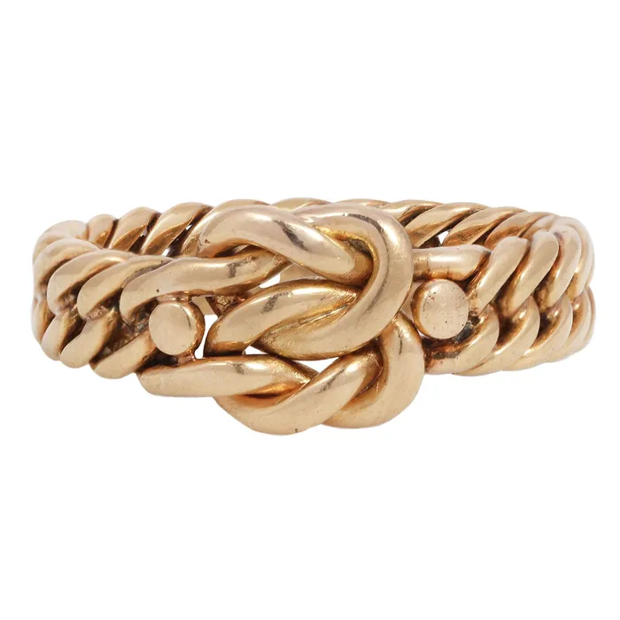 Antique Vintage Jewelry Rings Serpentine Knot Ring