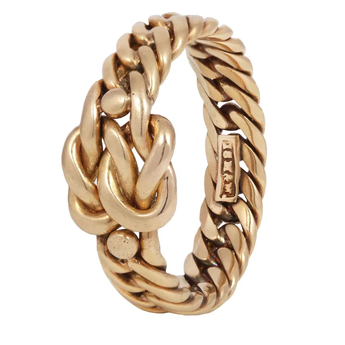 Antique Vintage Jewelry Rings Serpentine Knot Ring