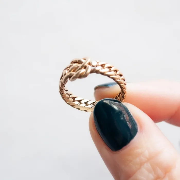 Antique Vintage Jewelry Rings Serpentine Knot Ring
